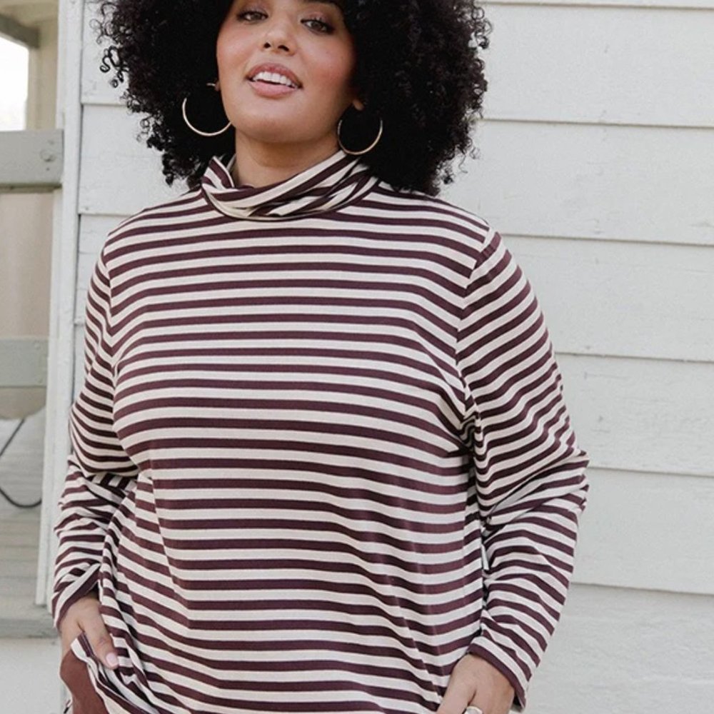 Tradlands Stripe Turtleneck NWT XXS